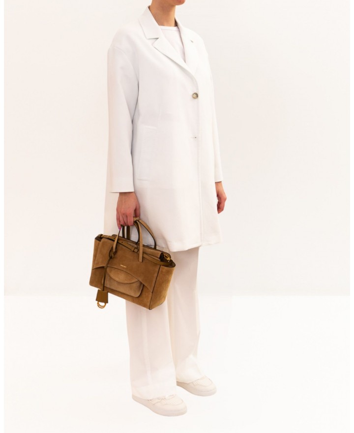 Herno - Cappotto Midi Bianco Donna CA000618D 12877 1000 P26