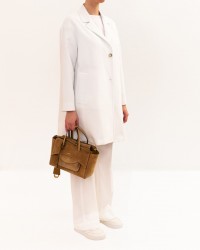 Herno - Cappotto Midi Bianco Donna CA000618D 12877 1000 P26