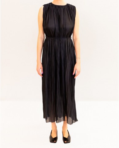 Roberto Collina - Abito Plissé Blu Navy Donna A57033 10 NAVY P26