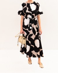 Meimeij - Abito Nero/Moon Donna M6PAH5 S1018 NERO/MO P26