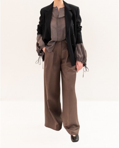 Tela - Giacca Doppiopetto Soho Nera Donna 060132 X001 P26