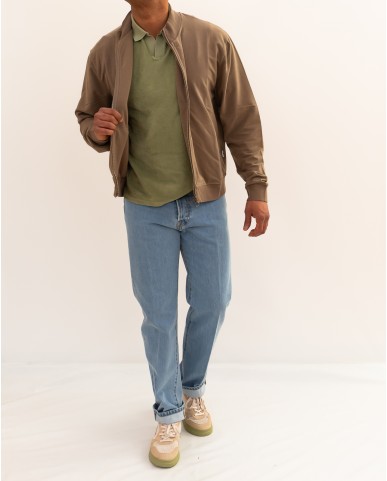 A Trip in a Bag - Felpa Bomber Zip Beige Uomo 2SW2601B25 TAUPE P26