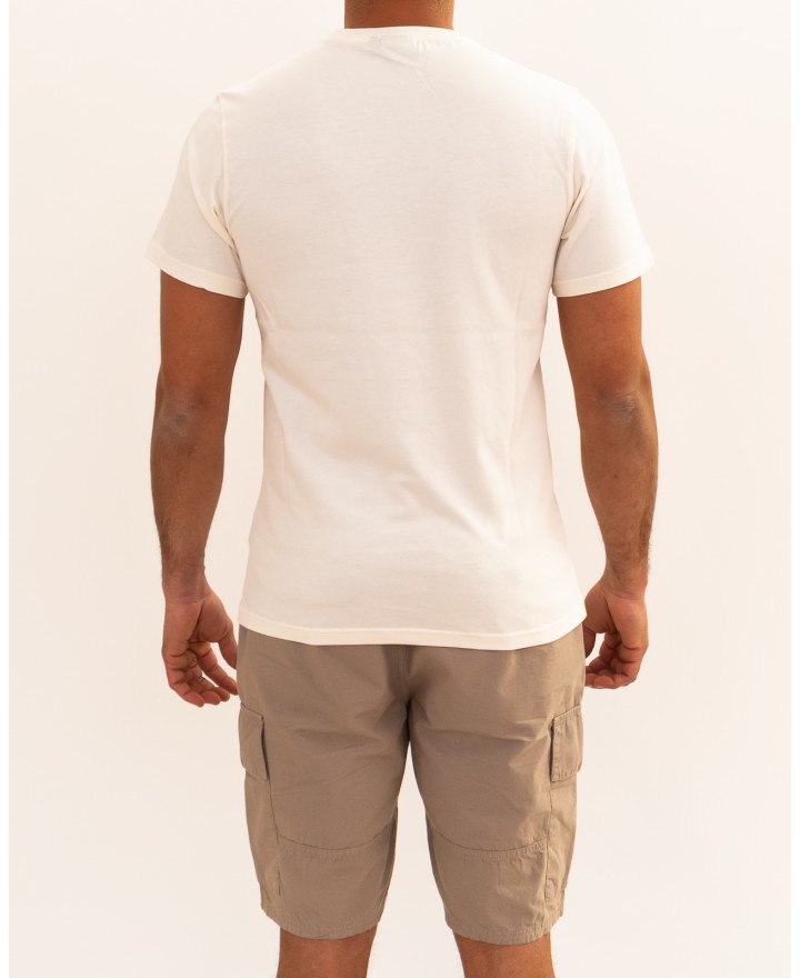 Barbour - T-shirt Girocollo Righe Bianca Uomo MTS1467 WH32 P26