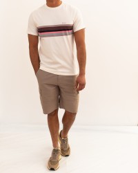 Barbour - T-shirt Girocollo Righe Bianca Uomo MTS1467 WH32 P26