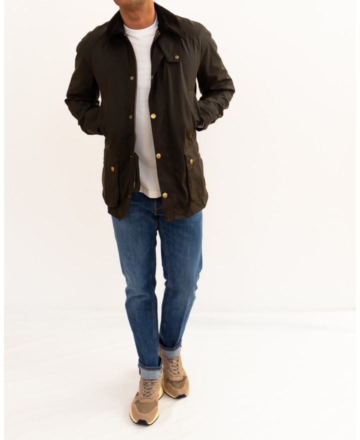 Barbour - Men's Olive Ashby Waxed Jacket MWX0339 OL71 P26