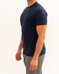 Zanone - Men's Medium Blue Ice Cotton T-Shirt 815214 ZG380 Z0178 P26