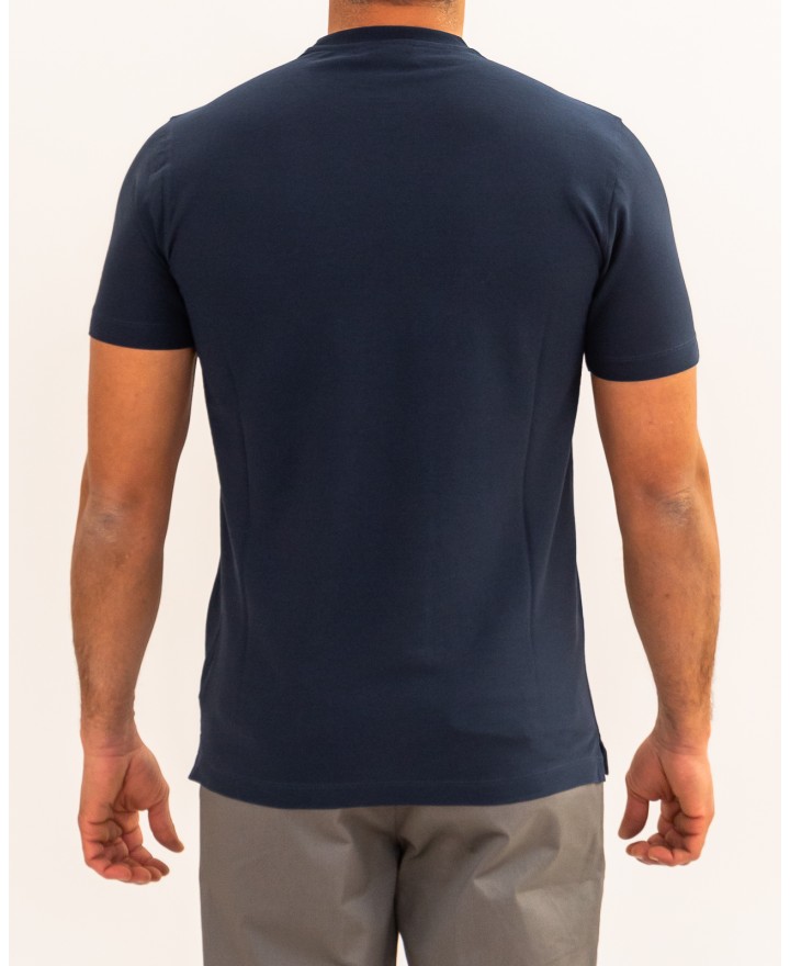 Zanone - Men's Medium Blue Ice Cotton T-Shirt 815214 ZG380 Z0178 P26