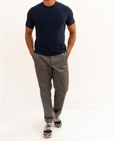 Zanone - Men's Medium Blue Ice Cotton T-Shirt 815214 ZG380 Z0178 P26