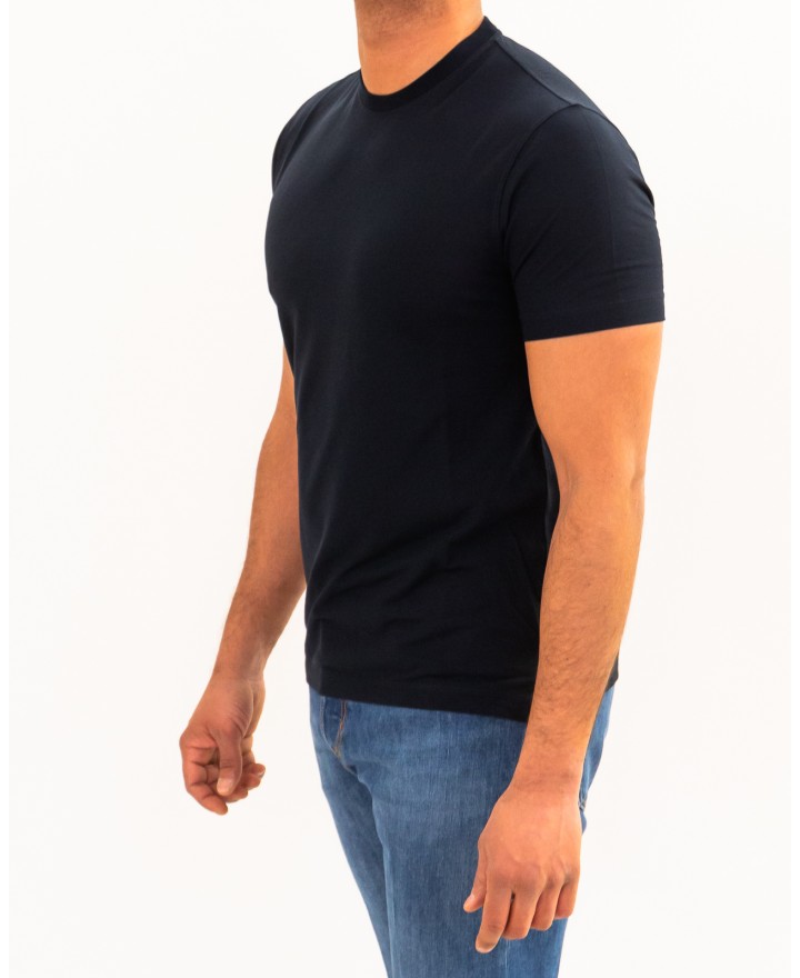 Zanone - Men's Blue Ice Cotton T-Shirt 815214 ZG380 Z0542 P26