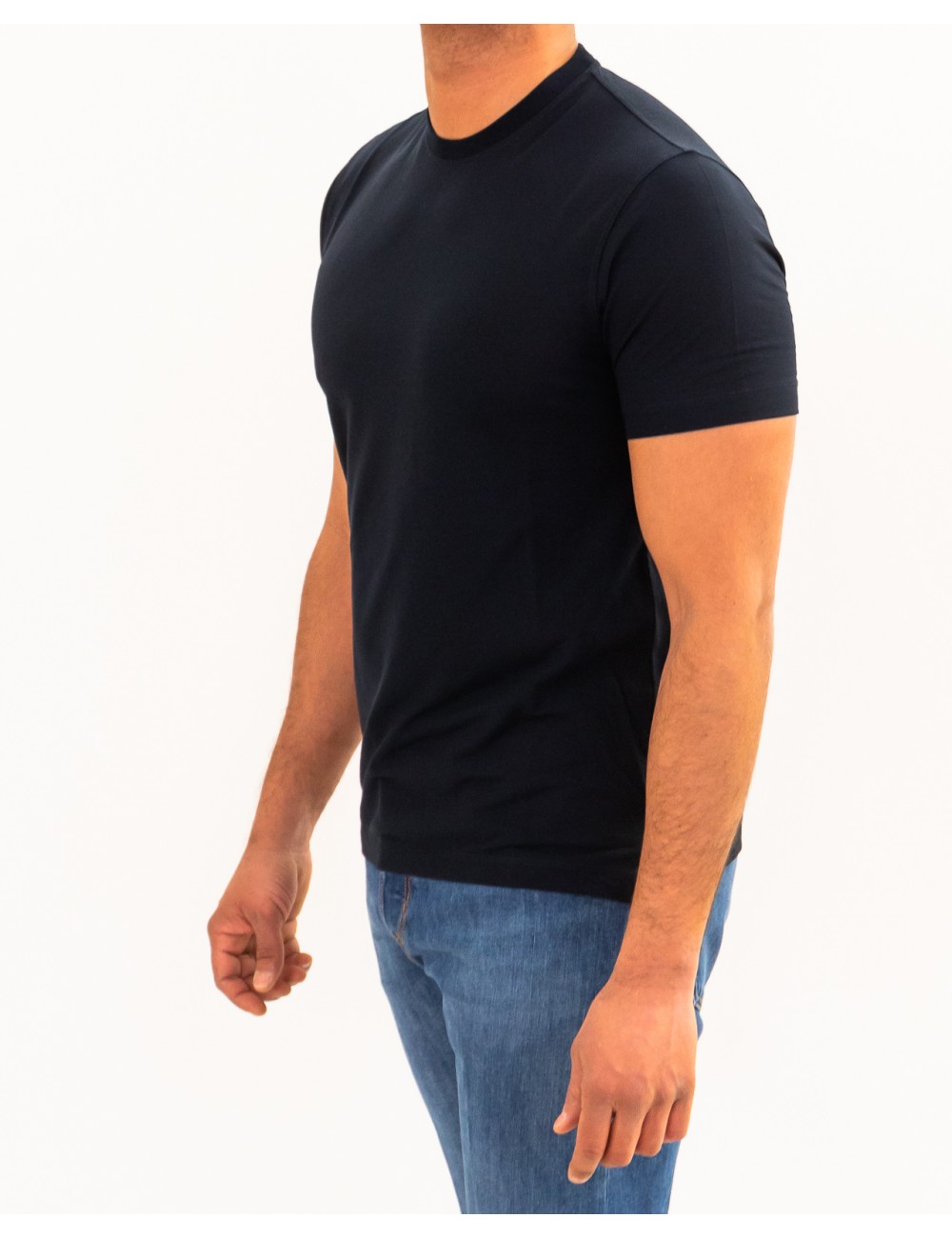 Zanone - Men's Blue Ice Cotton T-Shirt 815214 ZG380 Z0542 P26