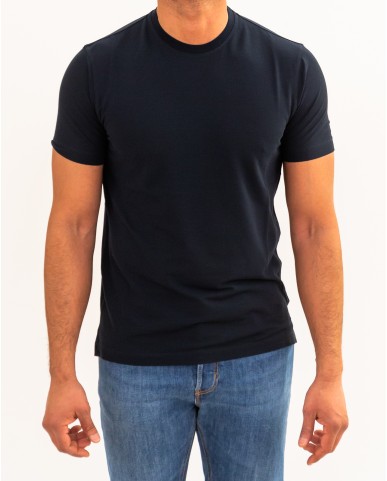 Zanone - Men's Blue Ice Cotton T-Shirt 815214 ZG380 Z0542 P26