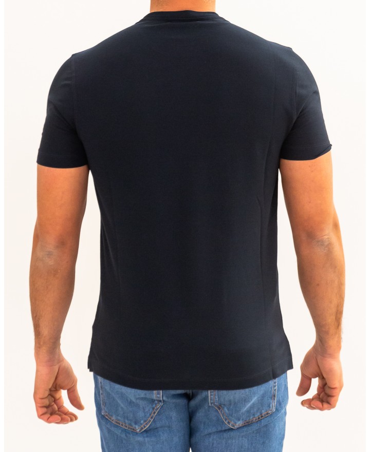 Zanone - Men's Blue Ice Cotton T-Shirt 815214 ZG380 Z0542 P26