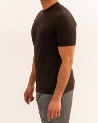 Zanone - Men's Brown Ice Cotton T-Shirt 815214 ZG380 Z1495 P26