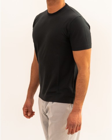 Zanone - Men's Ice Cotton Anthracite T-Shirt 815214 ZG380 Z1915 P26