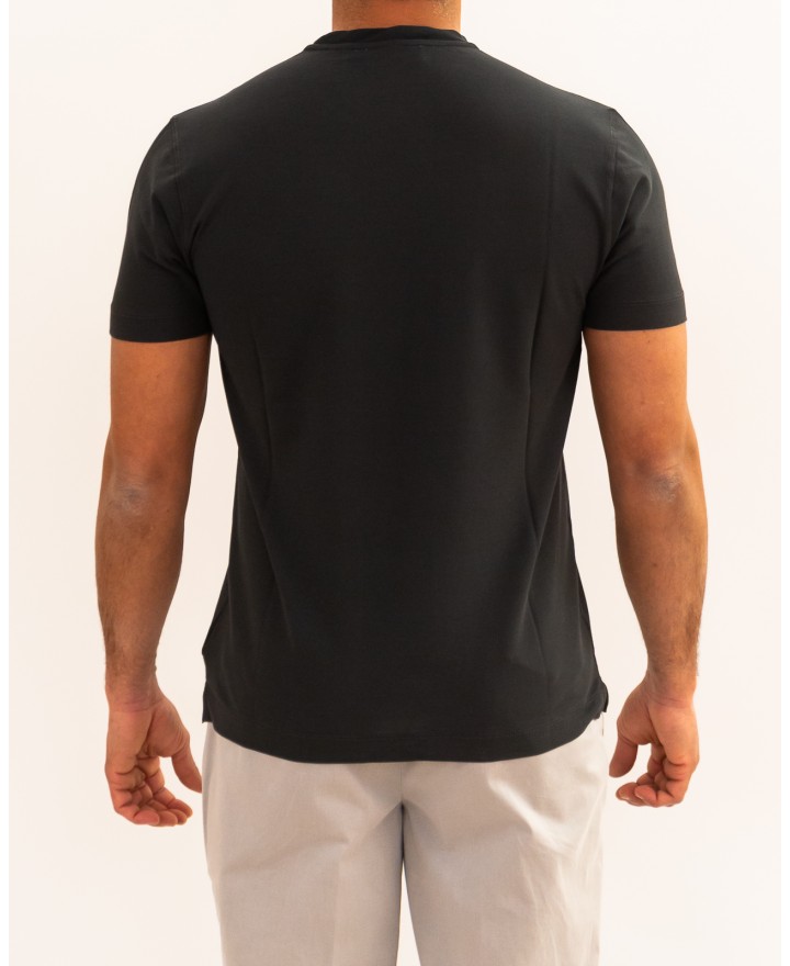 Zanone - Men's Ice Cotton Anthracite T-Shirt 815214 ZG380 Z1915 P26