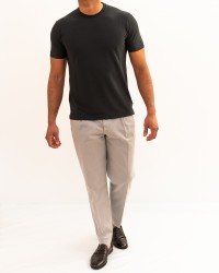 Zanone - Men's Ice Cotton Anthracite T-Shirt 815214 ZG380 Z1915 P26