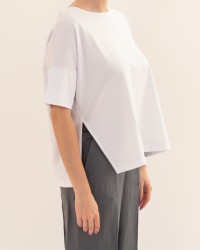 Aragona - Maglia Girocollo Bianca Donna D3359TP 90 BIANCO P26