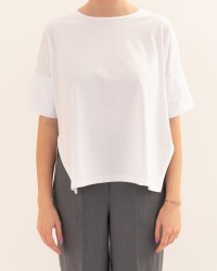 Aragona - Maglia Girocollo Bianca Donna D3359TP 90 BIANCO P26