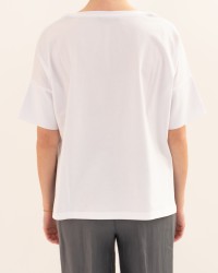 Aragona - Maglia Girocollo Bianca Donna D3359TP 90 BIANCO P26