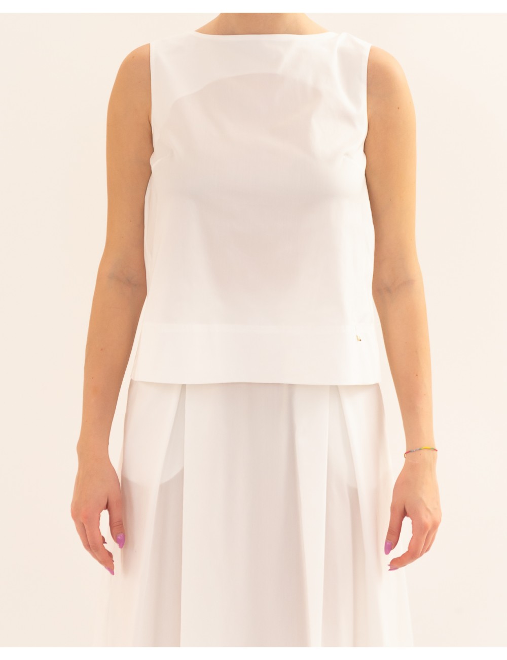 Herno - Blusa Bianca Donna BL000044D 13288 1000 P26