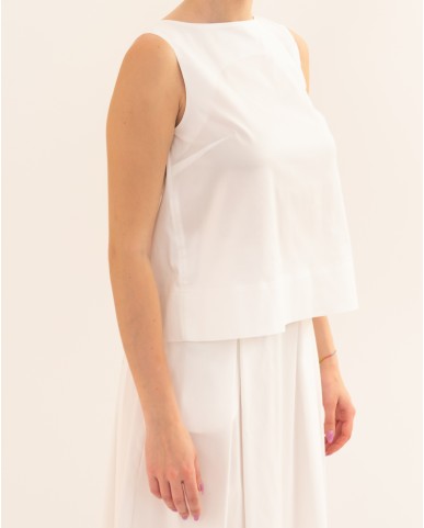 Herno - Blusa Bianca Donna BL000044D 13288 1000 P26