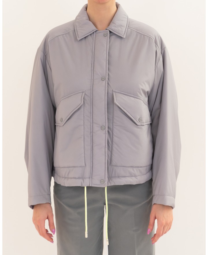 Herno - Piumino Corto Grigio Donna GI000398D 12456Z 943 P26