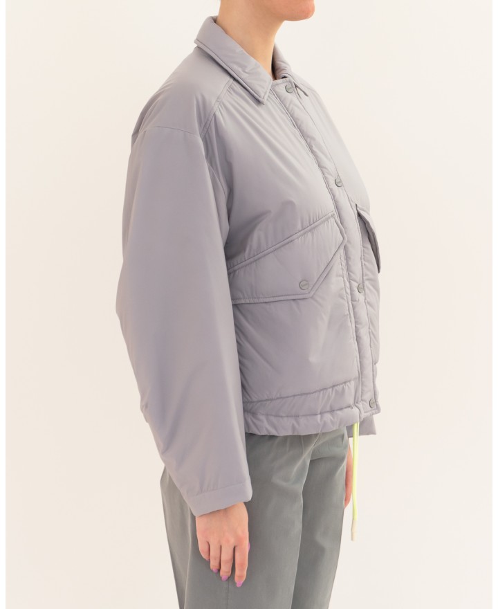 Herno - Piumino Corto Grigio Donna GI000398D 12456Z 943 P26