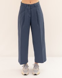 Nine in the Morning - Pantalone Rubino Blu Donna RU36 G18 PETROL P26
