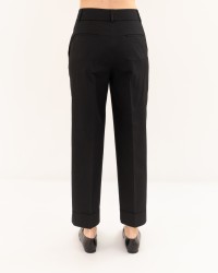 Peserico - Pantalone Cotone Nero Donna A04635 01037 705 P26