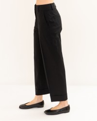 Peserico - Pantalone Cotone Nero Donna A04635 01037 705 P26