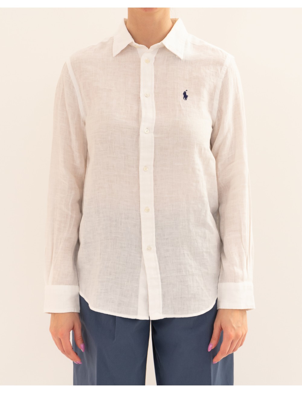 Polo Ralph Lauren - Camicia Lino Bianca Donna 211970730518 P26