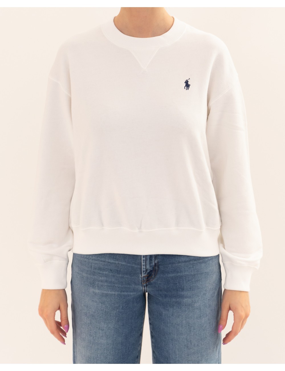 Polo Ralph Lauren - Felpa Girocollo Bianca Donna 211971690002 P26