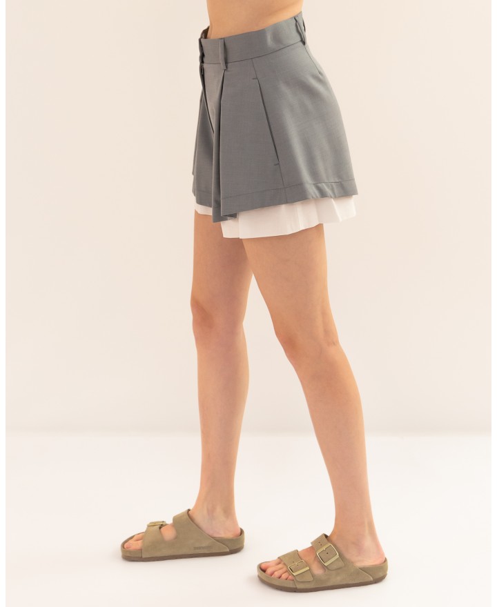 Canvas - Women's Grey Graffio Bermuda Shorts 270021 V024 P26