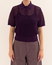 Tela - Polo Cimbra Viola Donna F40016 N001 P26