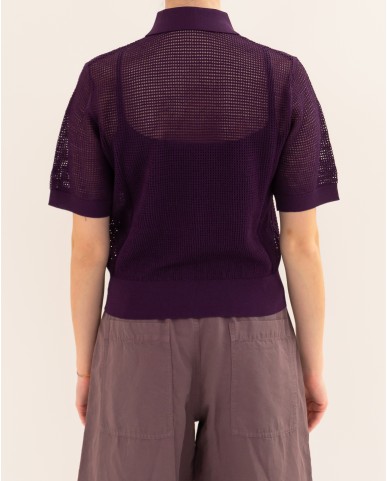 Tela - Polo Cimbra Viola Donna F40016 N001 P26