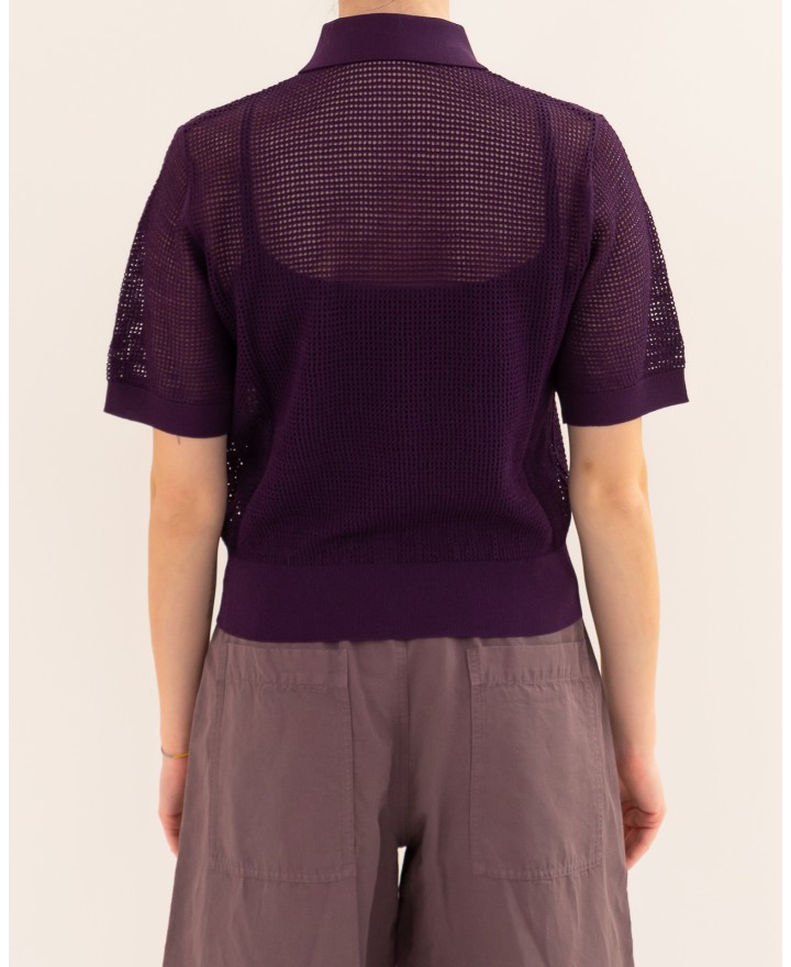 Tela - Polo Cimbra Viola Donna F40016 N001 P26