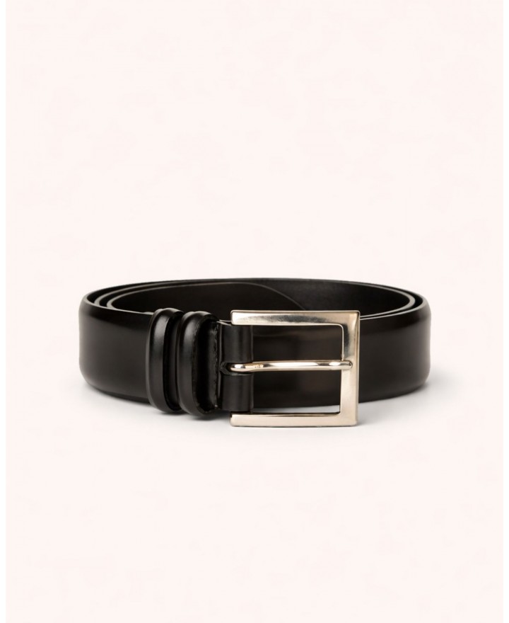 Orciani - Cintura Classica Calf Pelle Nera Uomo U03202 _CAF NER CON