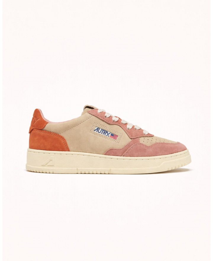 Autry - Scarpa Medalist Suede Rosa/Rossa Donna AULW TS26 CON