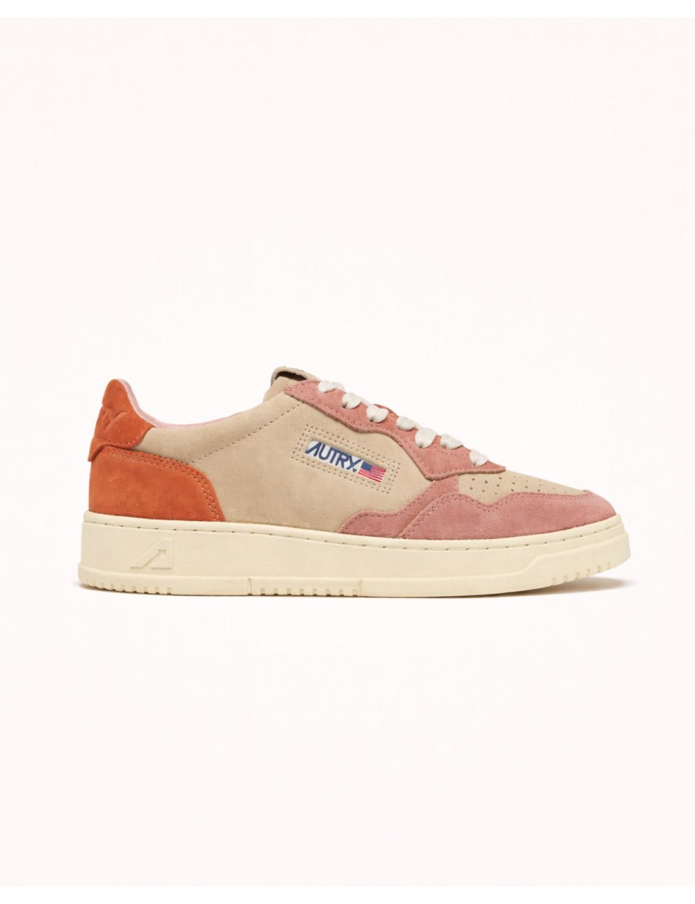Autry - Scarpa Medalist Suede Rosa/Rossa Donna AULW TS26 CON