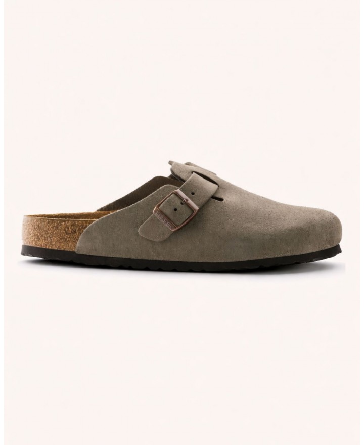 Birkenstock - Boston Suede Taupe Donna 060463 TAUPE I25