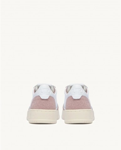 Autry - Scarpa Medalist Pelle Bicolor Glitter Rosa Donna AULW PK06 CON