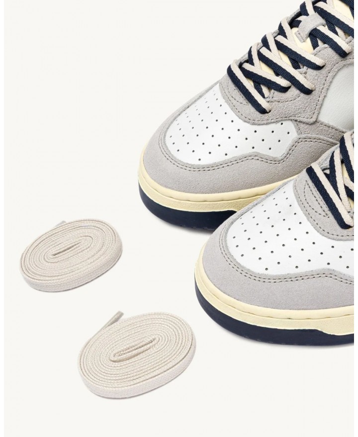 Autry - Scarpa Medalist Pelle/Suede Bicolor Blu Uomo AULM BW04 CON