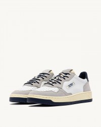 Autry - Scarpa Medalist Pelle/Suede Bicolor Blu Uomo AULM BW04 CON