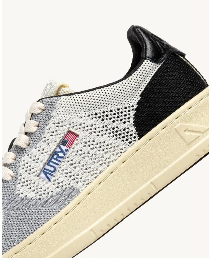 Autry - Scarpa Medalist Easeknit Tessuto Argento Donna EKLW K301 CON