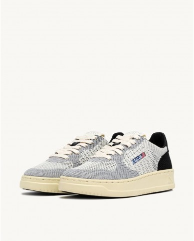 Autry - Scarpa Medalist Easeknit Tessuto Argento Donna EKLW K301 CON