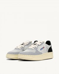 Autry - Scarpa Medalist Easeknit Tessuto Argento Donna EKLW K301 CON