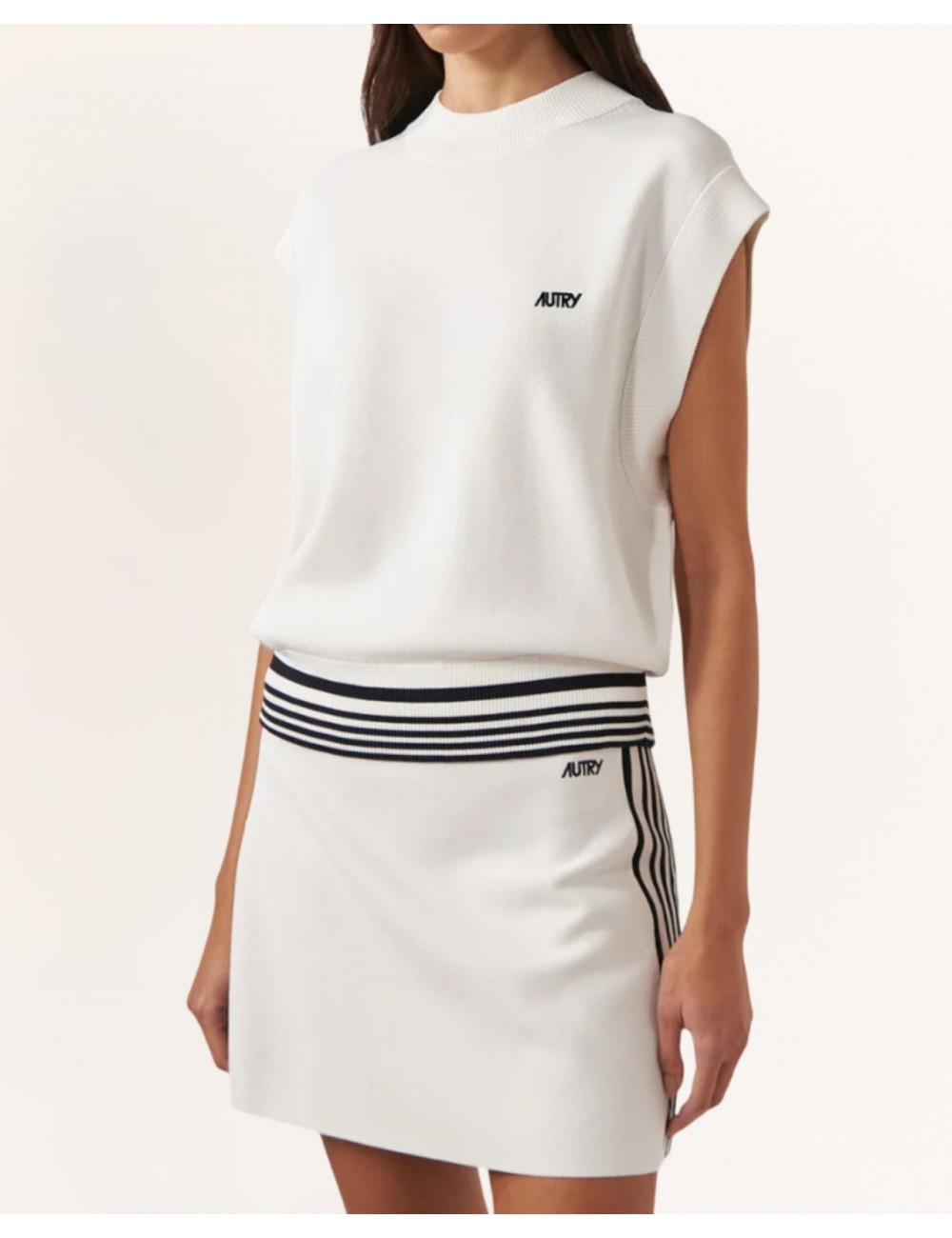 Autry - Top Girocollo Bianco Donna VEPW 030W P26