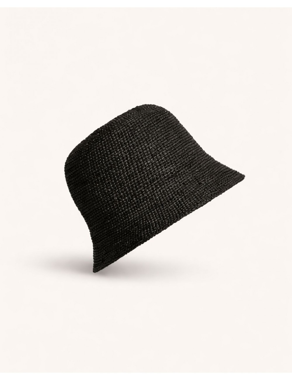 Ibeliv - Cappello in Rafia Andao Nero Donna ANDAO BLACK CON