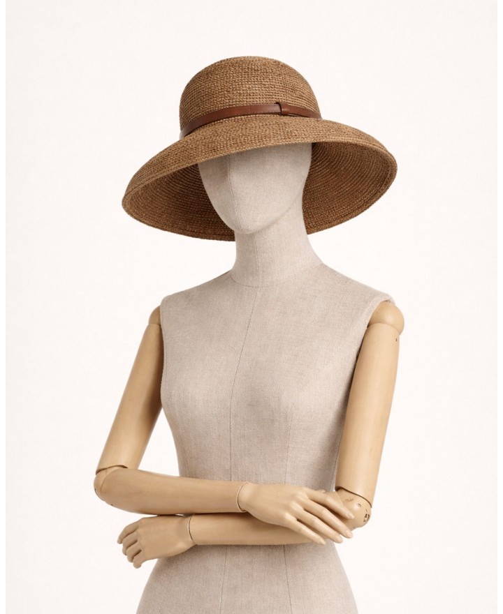 Ibeliv - Cappello in Rafia Rova Dark Tea Donna ROVA DARK TEA CON