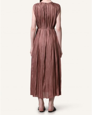 Roberto Collina - Women's Mauve Pleated Dress A57033 76 MOUVE P26